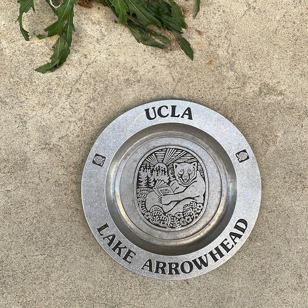 UCLA LAKE ARROWHEAD WILTON PEWTER PLATE